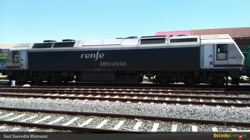 Locomotora 333.390 en Ferrol