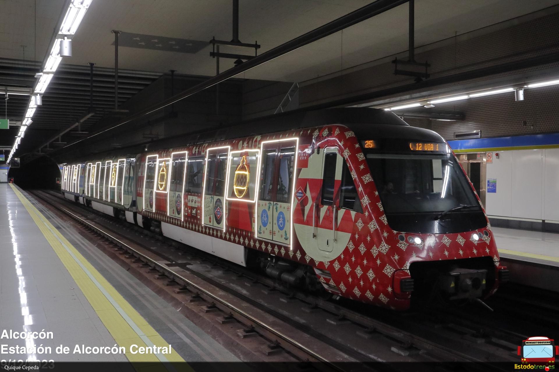M-8247 decorado del tren de la navidad
